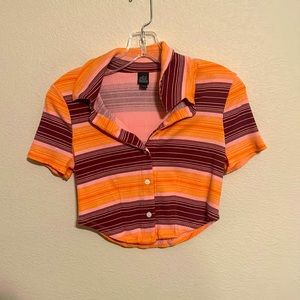 Striped crop top. Wild Fable target brand. Medium